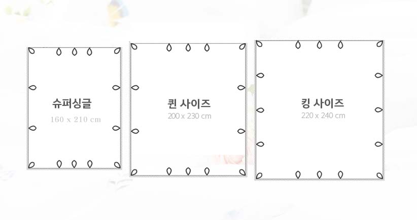 사이즈 차트 가이드 이미지